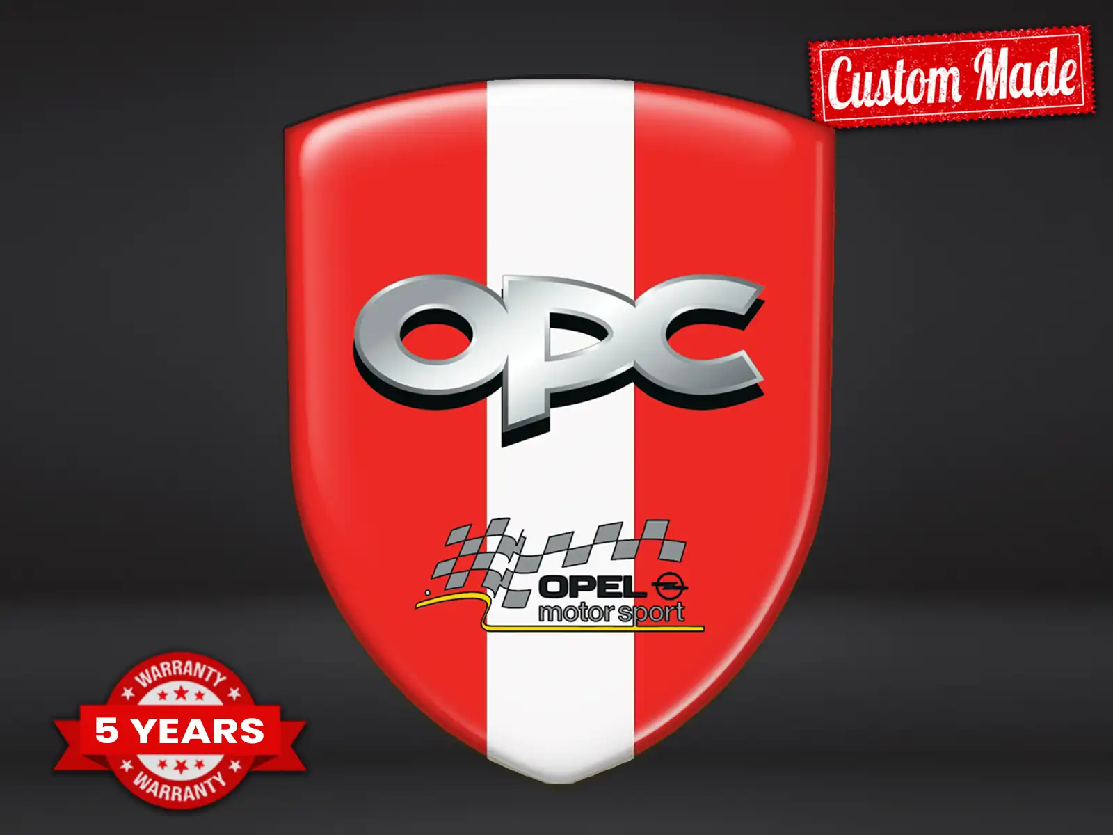 OPC Fensteraufkleber Luxus Exklusiv Auto Anpassbar